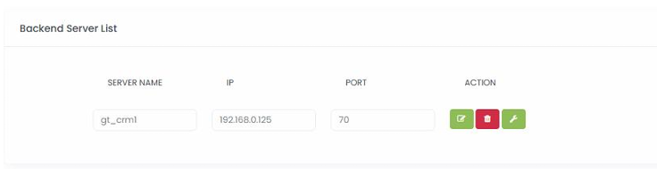 Backend Server
