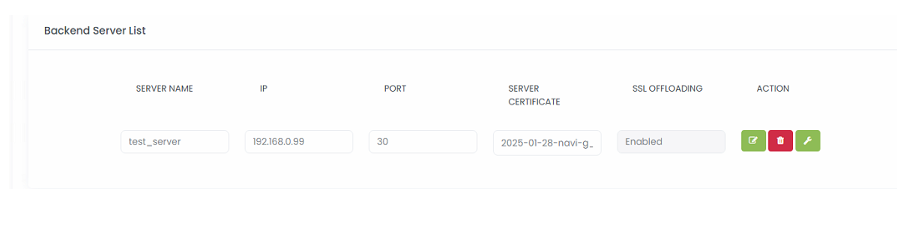 Backend Server